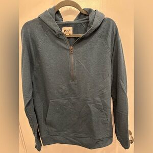 Pact Teal Organic Cotton Hoodie